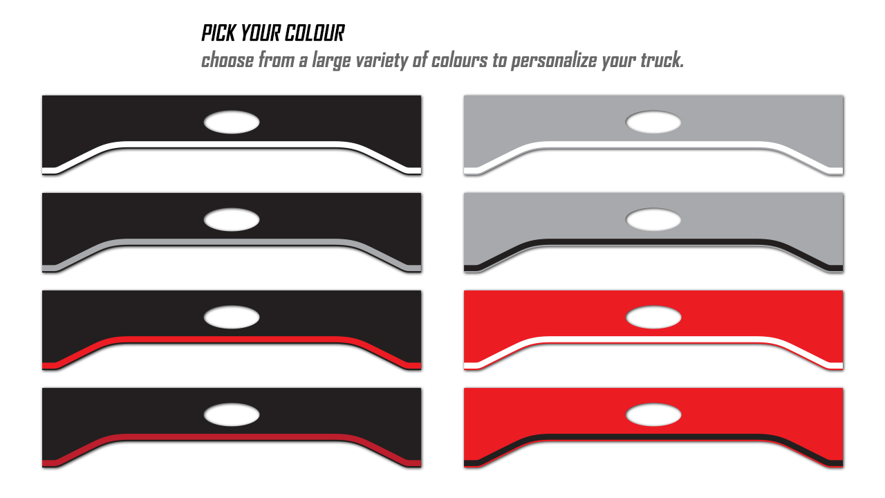 PICK YOUR TAILGATE COLOUR